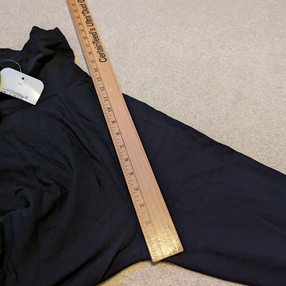 Isabel maternity by Ingrid & Isabel black turtleneck w/ drawstrings top - Picture 7 of 13